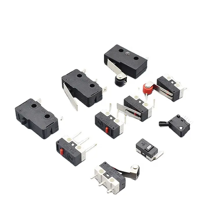 새로운 마우스 버튼 SPDT 마이크로 스위치 15A 250V 125V NC 롤러 레버 터치 스위치 마이크로 스위치 없음