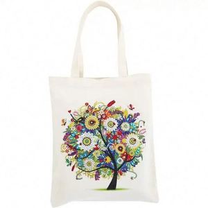 High Quality Custom <b>Canvas</b> Tote <b>Bag</b> with Zipper and Pocket Custom Printed Logo Full Color Medium Size - Product Image 1