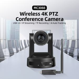 Caméra de conférence PTZ à transmission sans fil avec suivi automatique IA 4K, <span class=keywords><strong>zoom</strong></span> optique 10x pour les réunions <span class=keywords><strong>en</strong></span> <span class=keywords><strong>ligne</strong></span>, les webinaires, la diffusion <span class=keywords><strong>en</strong></span> direct - Product Image 2