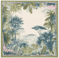 Tapis de jeu de mahjong américain Hortensia Zebra Charleston, motif floral aquarelle, antidérapant, insonorisant