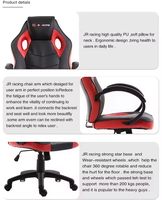 Fauteuil de jeu inclinable moderne avec repose-pieds, ergonomique, en cuir PU, dossier haut, pivotant, avec vérin à gaz 3 positions, pour salle de jeu