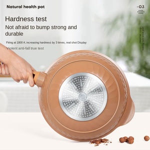 <span class=keywords><strong>Wok</strong></span> antiadhésif à micro-pression Pot en argile domestique multifonctionnel avec nouvelle isolation Pot de cuisinière à induction à flamme nue universel - Product Image 3