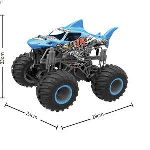 Camiones a control remoto de alta velocidad 1:16 niños Radio Control Shark rueda grande eléctrico recargable carreras Rc coches Juguetes - Product Image 2
