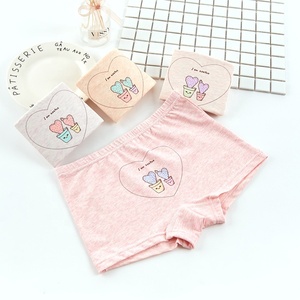 4 pièces Boxer Double couche en coton coloré pour <span class=keywords><strong>fille</strong></span>, <span class=keywords><strong>sous</strong></span>-vêtements de dessin animé, Boxer en coton pour enfant, culotte respirante pour bébé <span class=keywords><strong>fille</strong></span> - Product Image 2