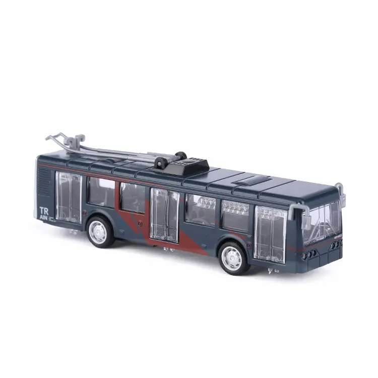 Tren De Juguete De Metal alaşım oyuncak araba modeli geri çekin araçlar döküm arabalar çocuklar küçük Metal oyuncak tramvay