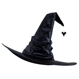 Sombrero de bruja fruncido <span class=keywords><strong>para</strong></span> Halloween, sombrero de bruja torcido grande, sombrero de mago negro y morado, disfraz de bruja <span class=keywords><strong>para</strong></span> mujeres y hombres, fiesta de Halloween, Cosplay - Product Image 3