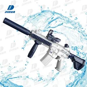 자동 전기 M416 큰 물총 글록 어린이를위한 완전 자동 물 권총 야외 여름 수영장 파티 장난감 슈팅 총