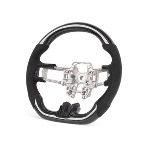 Personnalisation personnalisé<span class=keywords><strong>e</strong></span> noir Alcantara 2018 <span class=keywords><strong>Mustang</strong></span> volant pour <span class=keywords><strong>Mustang</strong></span> <span class=keywords><strong>Gt</strong></span> volant en fibre de carbone 2018 - Product Image 4
