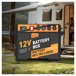 Caja de Batería Inteligente Portátil ABS de 100Ah para Barcos Marinos, Carga Solar de 12V 24V para Camping, Venta al Por Mayor - Product Image 1