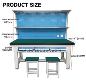 Großhandel Lagerung Stahlrahmen Werkbank anti statische Werkbank für Elektronik