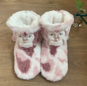 Animal bonito do pinguim da menina e Senhoras Inverno <span class=keywords><strong>Anti</strong></span> Escorregar Aconchegante Interior Forrado De Peles de Pelúcia Meias Boot - Product Image 4