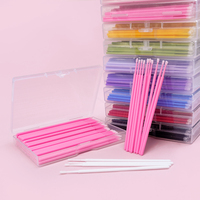 Outils de retrait de cils individuels en gros de haute qualité brosse à micro-écouvillon jetable Mini brosses à sourcils pour Extension de cils