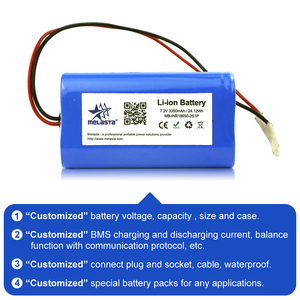 Melasta แบตเตอรี่ลิเธียมไอออนแบบชาร์จไฟได้2S1P 7.2V 3350mAh สำหรับจอทางการแพทย์ - Product Image 4