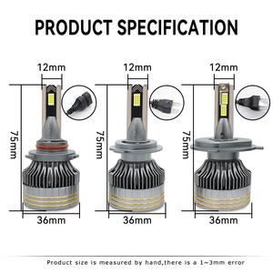 Bombilla LED para Faros Delanteros de Coche, Doble Tubo de Cobre, Alta Potencia 120W, Chip 3570, H1 H4 H11 881 9006, Impermeable, Accesorios para Coche - Product Image 2