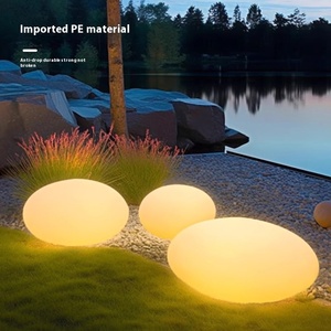 Lampe solaire de <span class=keywords><strong>galet</strong></span> de lampe de paysage de jardin extérieur d'IP65 LED pour l'éclairage de pelouse et de cour de maison - Product Image 2