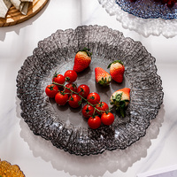 2025 assiettes de chargeur Offres Spéciales assiettes de chargeur en verre de cristal élégantes pour la décoration de mariage assiette de dîner d'événement