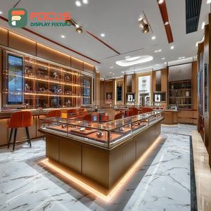 Fabricante de Vitrinas de Joyería de Lujo Personalizadas, Vitrina de Joyería con Marco de Madera para Mostrador de Centro Comercial - Product Image 1