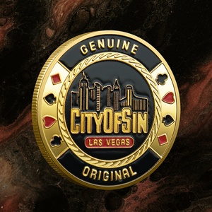 Jetons de <span class=keywords><strong>poker</strong></span> Lucky Casino, médailles commémoratives dorées, pièces de monnaie souvenirs de Vegas, jetons métalliques pressés, vente en gros, cadeau de collection - Product Image 2