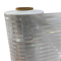 Lámina reflectante imprimible de película prismática de alta intensidad acrílica HIP eco solvente tipo IV para señales de tráfico de carreteras