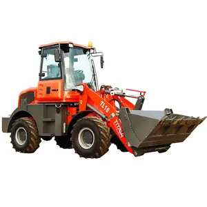 Hot Koop Bouwmachines 1.6ton Payloader Machine Gelede Mini Wiellader Voor Europa