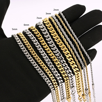 Bracelets de Cheville Maillons Plats Gourmette Plaqué Or 14K, Bijoux pour Femmes, Cadeau Été Plage Étanche, Grosse Chaîne Cubaine pour Femme