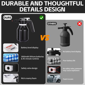 Dual-Use 2L Electric Foam Watering Can Handheld Plastic Air <b>Pressure</b> <b>Sprayer</b> for Home Garden & Gardening Air <b>Pressure</b> <b>Sprayer</b> - Product Image 3