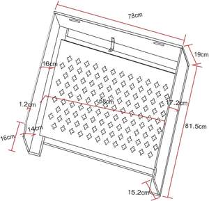 Cubierta de radiador de muebles para el hogar de estilo europeo, cubierta de radiador lacada pequeña, gabinete de radiador E1 MDF - Product Image 5
