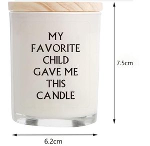 LANJO Mother's Day Neutral Gift <b>Set</b> White Glass Jar with Wooden Lid and Soy Wax Scented <b>Candle</b> For Gift and Home Decoration - Product Image 3