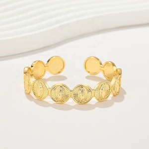Bisutería, Pulsera de Mujer Chapada en Oro de 18K, Aleación de Cobre, Estilo Simple, Venta al por Mayor, Brazaletes de Moda, Joyería para Mujer - Product Image 1