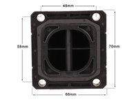 Soupape à lamelles en fibre de carbone haute performance V4144 V Force 4 pour l'amélioration de l'admission des YFZ350 Banshee 350 2 temps ATV - Pièces de rechange