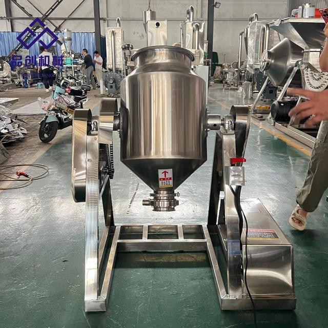 Dry Powder Agitator Mixer Machine 50-500L for Food & Chemicals Processing 360 Rotation CE Certified