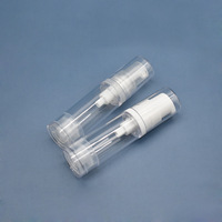 Bouteille vide cosmétique sous vide en plastique 5mL 10mL 15mL mini bouteille de pompe de pulvérisation en plastique