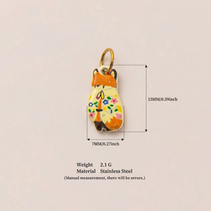 YIMEIL y Lindos Accesorios Decorativos Pintados <span class=keywords><strong>de</strong></span> Animales del Bosque, Mariposas, Libélulas, Gatos, Cachorros, Zorros y Gatos - Product Image 6