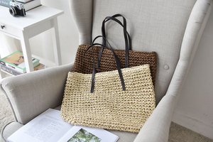 Straw Bag Woven Bag New Beach Bag Travel Wild Holiday Handbag - Product Image 6