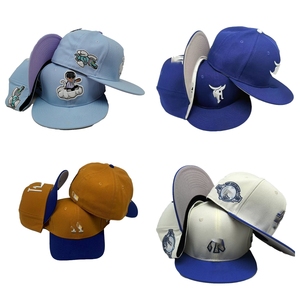 Nuevos Estilos <span class=keywords><strong>de</strong></span> <span class=keywords><strong>Gorras</strong></span> <span class=keywords><strong>de</strong></span> 6 Paneles, Ajustables, con Cierre a Presión, Logotipo Bordado Personalizado, Visera Plana, Gorra Deportiva <span class=keywords><strong>de</strong></span> Béisbol para Equipo - Product Image 5