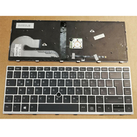 Nouveau clavier allemand rétroéclairé avec cadre argenté pour HP EliteBook 840 G5 846 G5 745 G5, pièces d'ordinateur