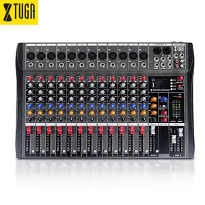 High Quality Mixing Console Professional 12Ch Audio Mixer De Audio With BlueTeeth