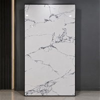 Panneau mural en PVC marbré brillant de 3 mm, panneau UV 1220x2440 mm, imperméable, revêtement décoratif intérieur pour projet de salle de bain