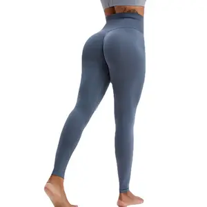 Недорогие Высококачественные штаны для йоги с высокой талией для женщин, облегающие леггинсы для подтяжки бедер телесного цвета, Удобные Леггинсы для йоги для женщин