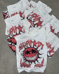 Camiseta sin mangas con gráfico de gran tamaño de punto de 250gsm de algodón 100% de alta calidad para hombre, ropa de calle Vintage personalizada con estampado DTG personalizado - Product Image 3