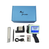 Imprimante à jet d'encre portable Yaomatec avec encre à solvant pour cuir, plastique, bouteilles, petits logos, texte, date, code-barres, code QR