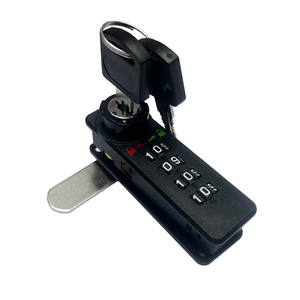 Serratura Meccanica di Sicurezza per <span class=keywords><strong>Mobili</strong></span> con Combinazione a 4 Cifre, Lucchetto a Camma con Password e Chiavi - Product Image 1