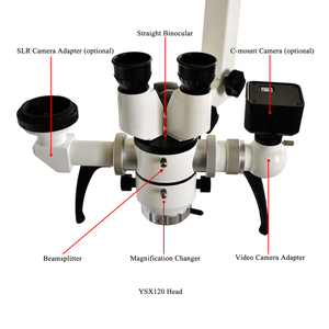 YSX120 의료용 이비인후과 수술 현미경 직선 6배 확대 빔 스플리터 비디오 카메라 어댑터 모니터 부착 가능 - Product Image 3