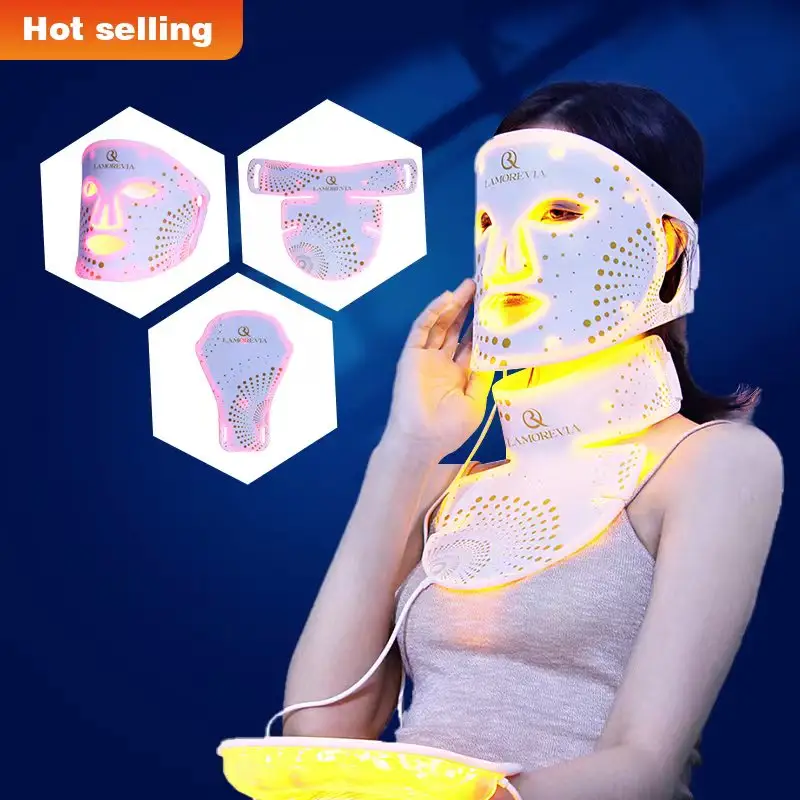 Flexible Silicone Red Light Therapy Infra Led Full Face Masks Facial Masker Skin Rejuvenation Machine