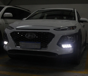 Luz de circulación diurna LED DRL modificada para coche con lámpara antiniebla de señal de giro amarilla para <span class=keywords><strong>Hyundai</strong></span> ENCINO 218-2019 - Product Image 5