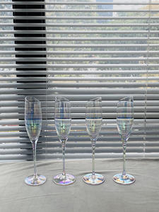 Juego de Copas de Vino Blanco de Lujo, Largas y Coloridas, de Cristal Electrochapado, Aptas para Lavavajillas, Ecológicas, para Uso en Hoteles - Product Image 2