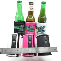 Support magnétique en néoprène pour canettes, isolant pour bière, étui imperméable pour bouteille, logo personnalisé, 330 ml, pour réfrigérateur et bar