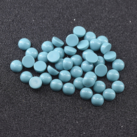 Vente en Gros Cabochon Rond Dos Plat Pierre Lâche Synthétique Turquoise Gemme