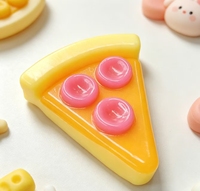Jouet Squishy en forme de tranchette de pizza, TPR, doux, à presser, anti-stress, jouet sensoriel