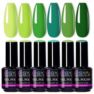 RISYAL Vernis à Ongles Gel Nouvelle Série Verte 15ml Nail Art Couleur Unie Modèle RL2316 Vente Chaude Transfrontalière Vente en Gros Usine - Product Image 5